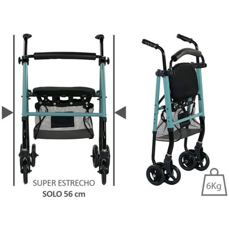 Andador con Ruedas y Asiento ZEN