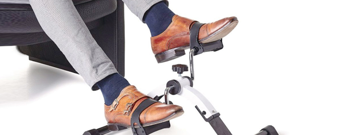 Ejercitador médico de pedal plegable - Máquina de pedaleo portátil plegable  para pies, manos, brazos, piernas, pedaleo de ejercicio - Mini pedalero de