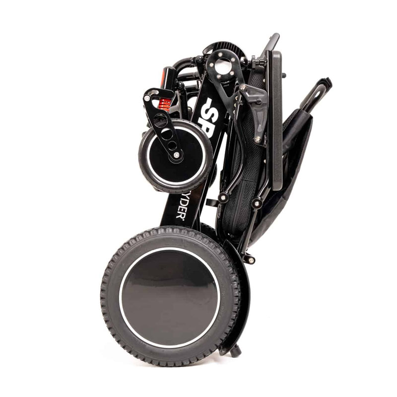 Respaldo Plegable y Reposabrazos Abatibles Silla de Ruedas Eléctrica Compacta SPA