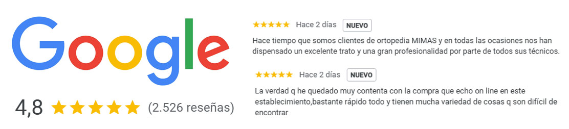 Valoraciones Google Ortopedia Mimas